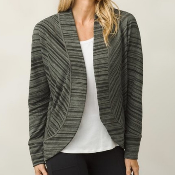 Prana Sweaters - Prana▪️Paradiso Cocoon Olive Wrap Cardigan